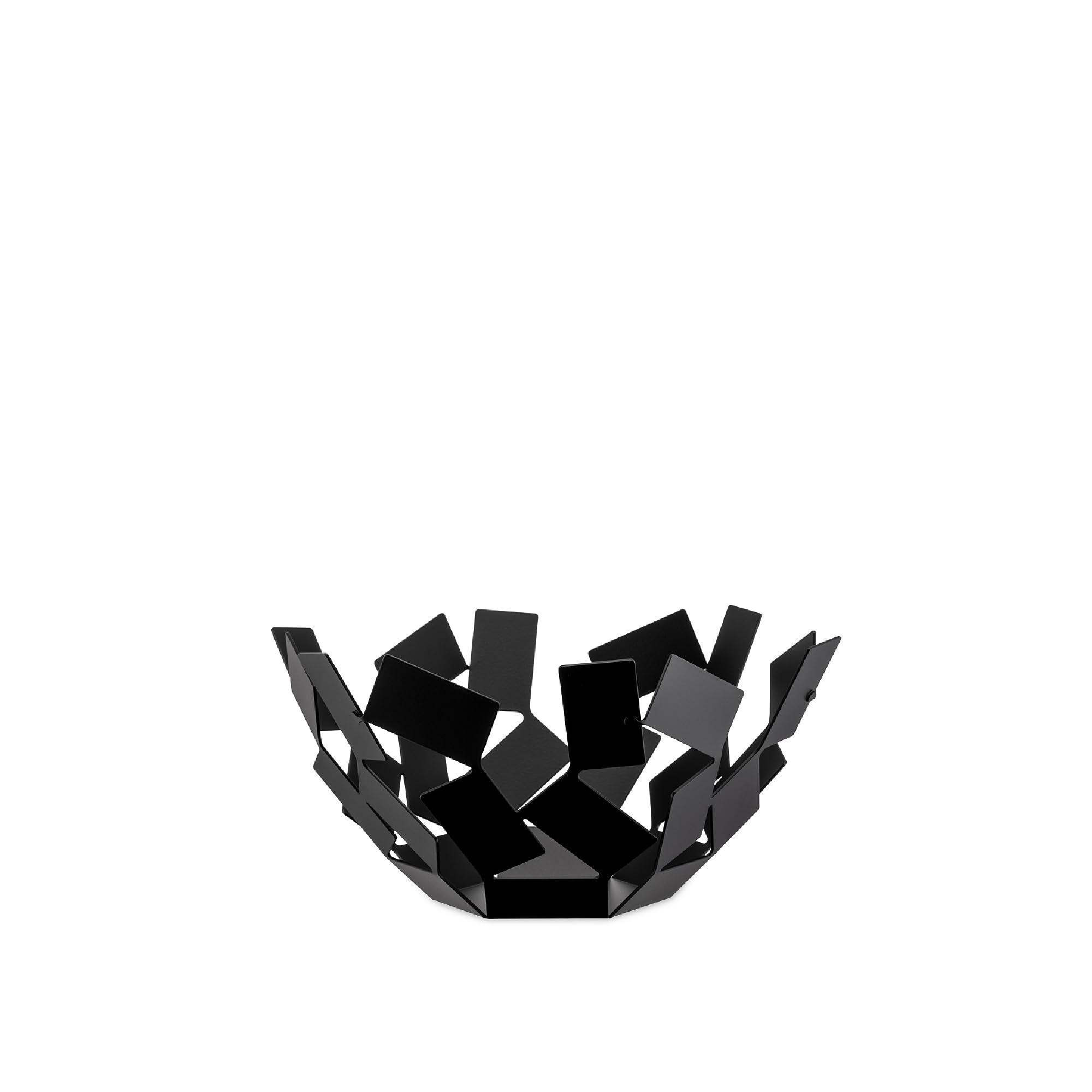 Alessi Fruttiera Centrotavola Nero 27 cm in Acciaio