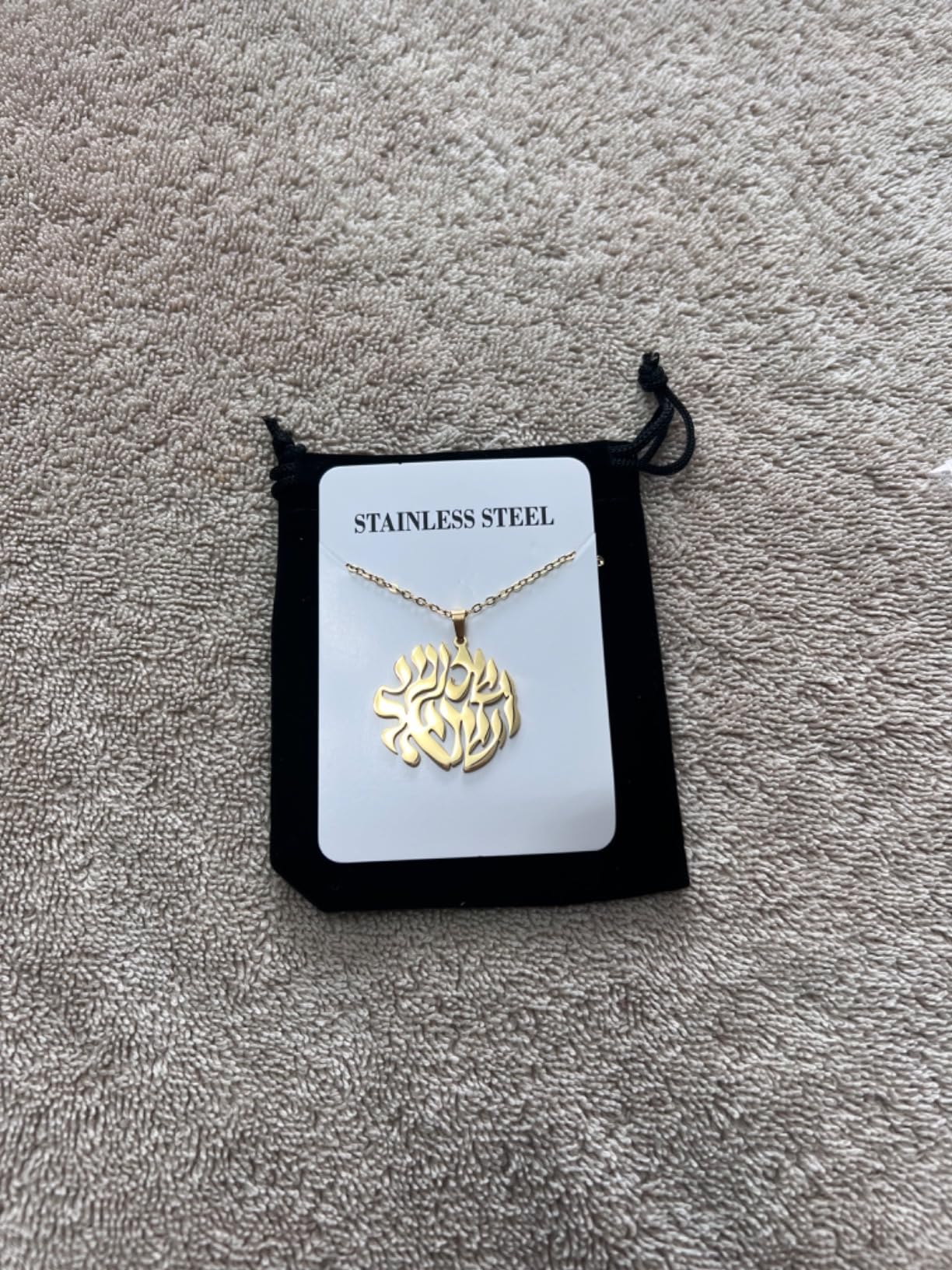 Eueavan Necklaces Collana Shema Israel Argento Preghiera Ebraica
