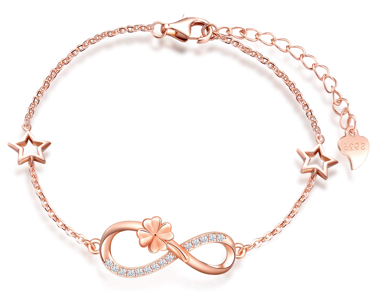 Infinionly Fashion Bracelets bracciale infinito argento A-cuore