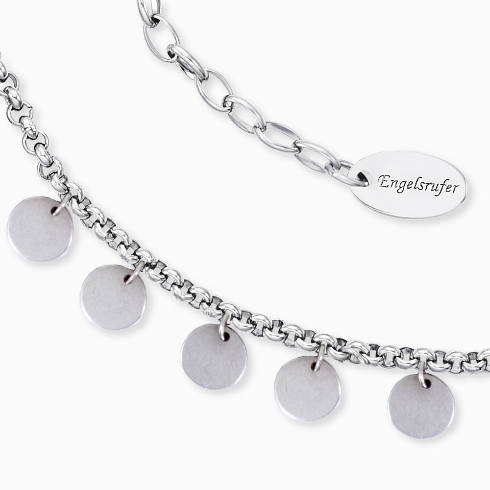 Engelsrufer Fußketten Luna cavigliera acciaio 22-27 cm