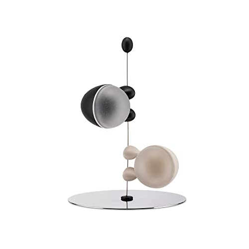 Alessi Lilliput ASG02 saliera sale pepe nero/bianco resina