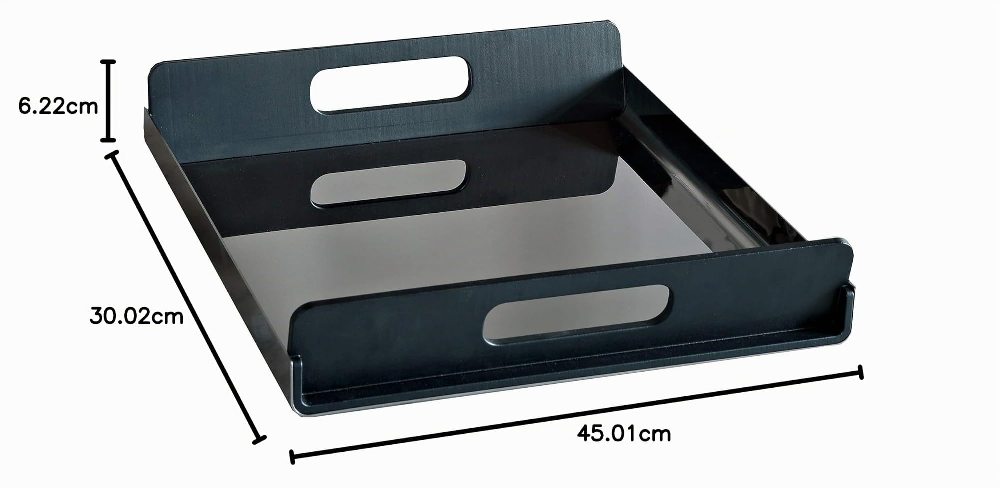 Alessi Vassily GIA01/45 vassoio rettangolare 45 cm nero