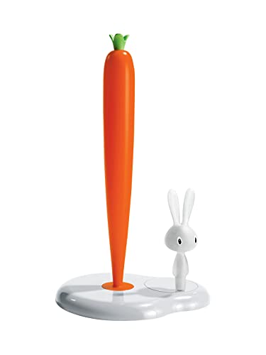 Alessi Bunny&Carrot ASG42 W portarotolo bianco resina