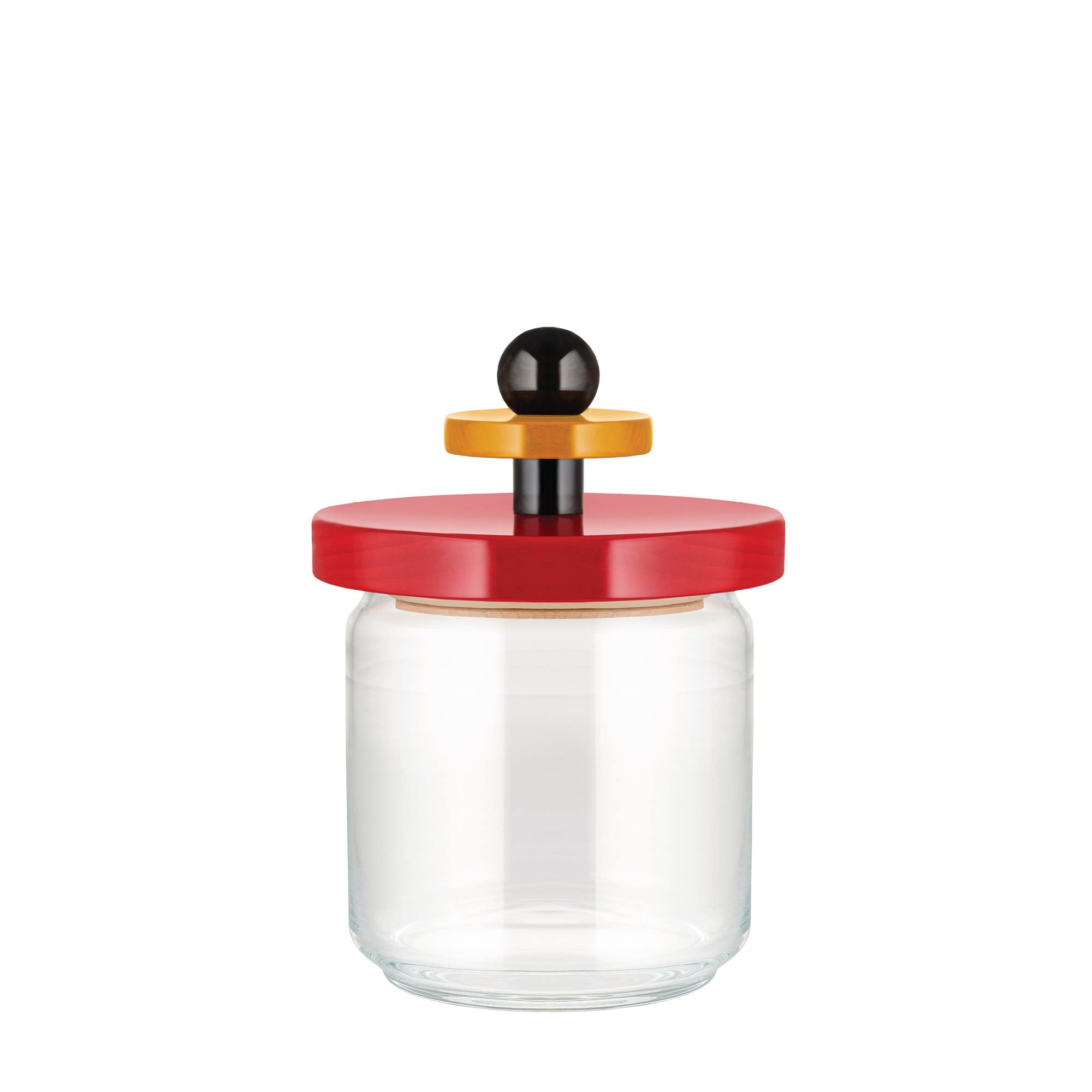 Alessi ES16/75 Mr Sottsass barattolo vetro ermetico 12 cm