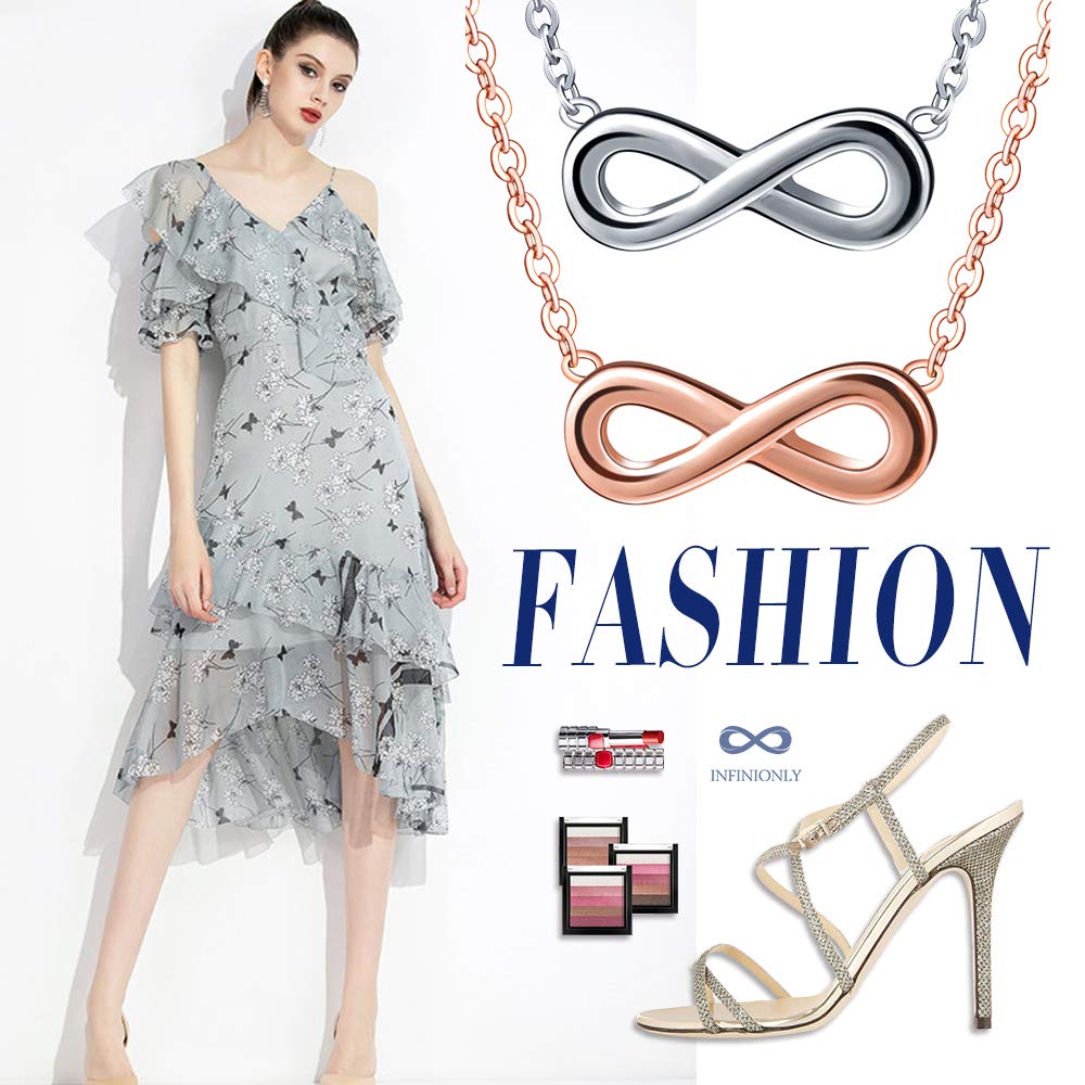 Infinionly Fashion Necklaces Collana Infinito Multicolor