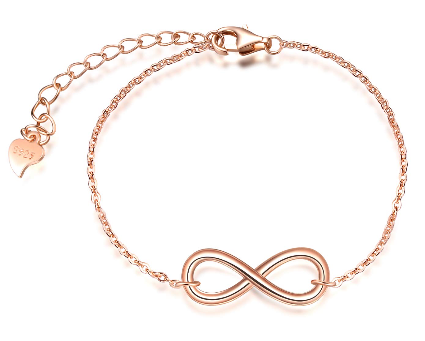 INFINIONLY Bracciale Infinito in Argento 925 Silver Regolabile