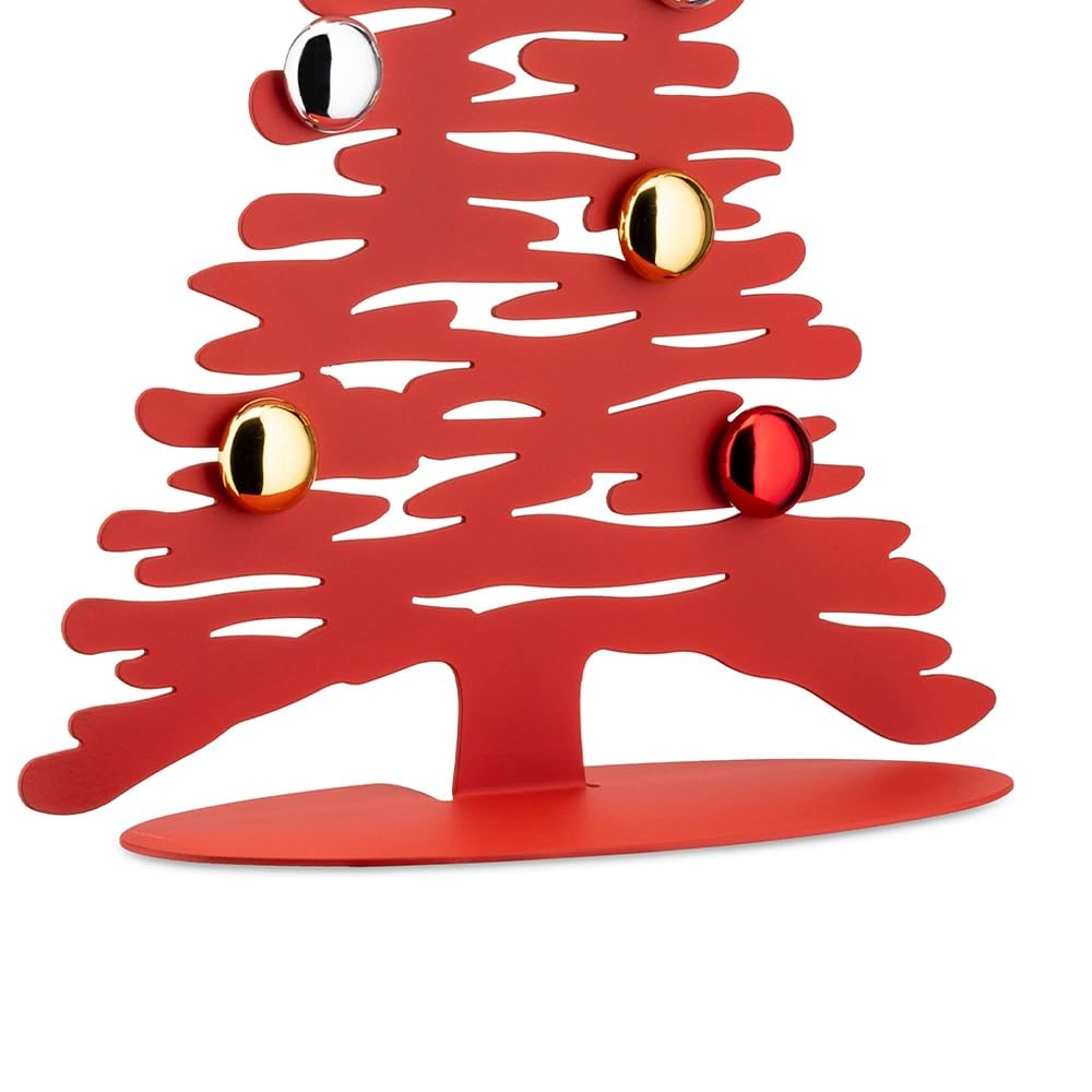 Alessi Bark BM06/30 R Albero Natale Acciaio Rosso 70 cm