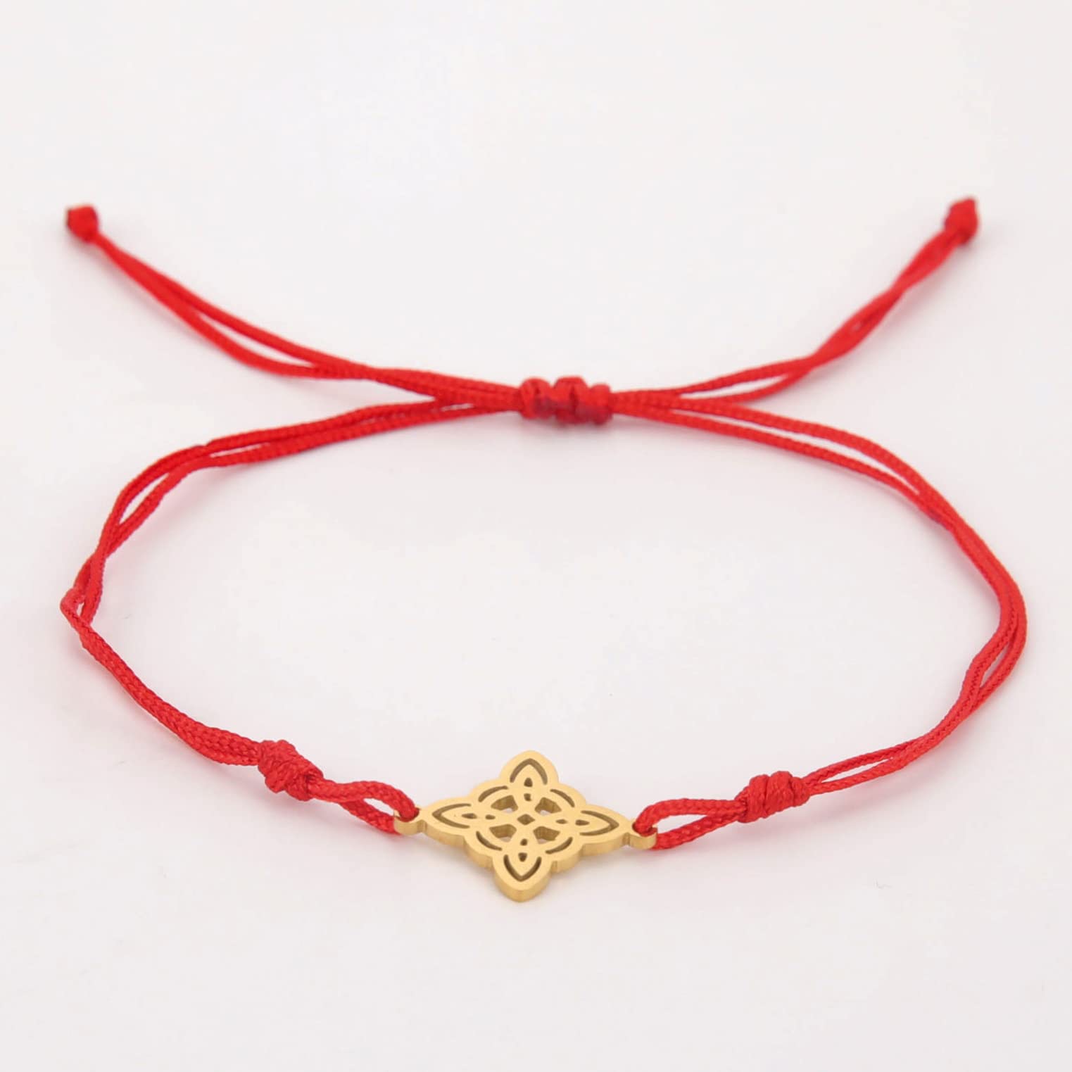 EUEAVAN Bracelets Bracciale Nodo Celtico Oro regolabile