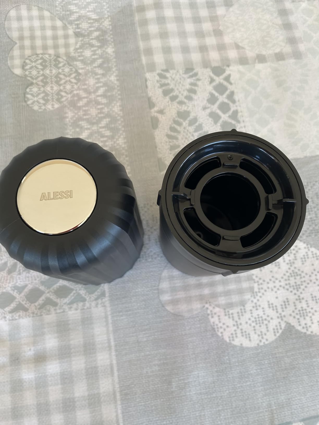 Alessi Plissé MDL20 B Svuotacapsule Nero 8,3 cm Resina