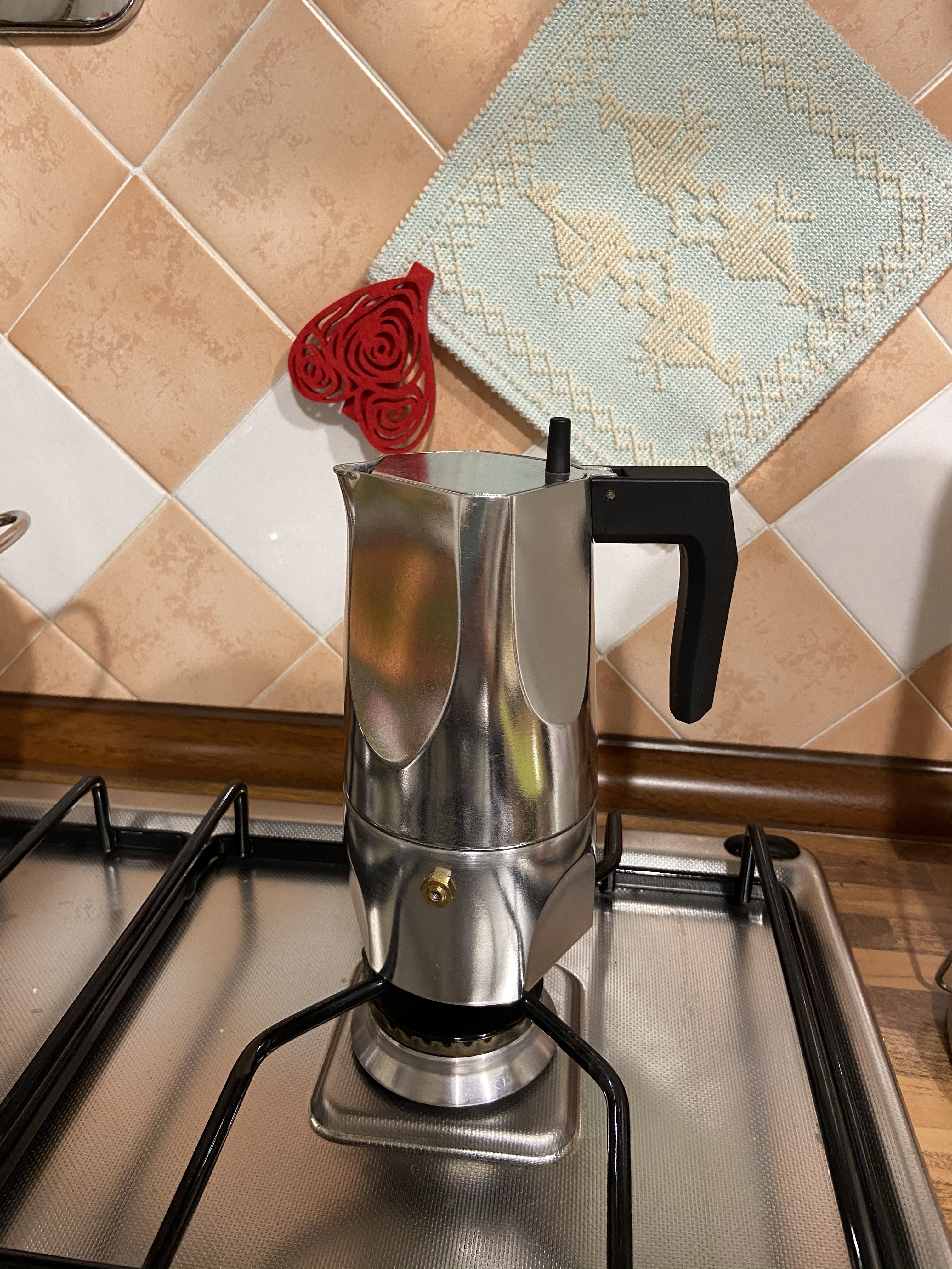 Alessi Ossidiana MT18/3 B caffettiera nera 3 tazze