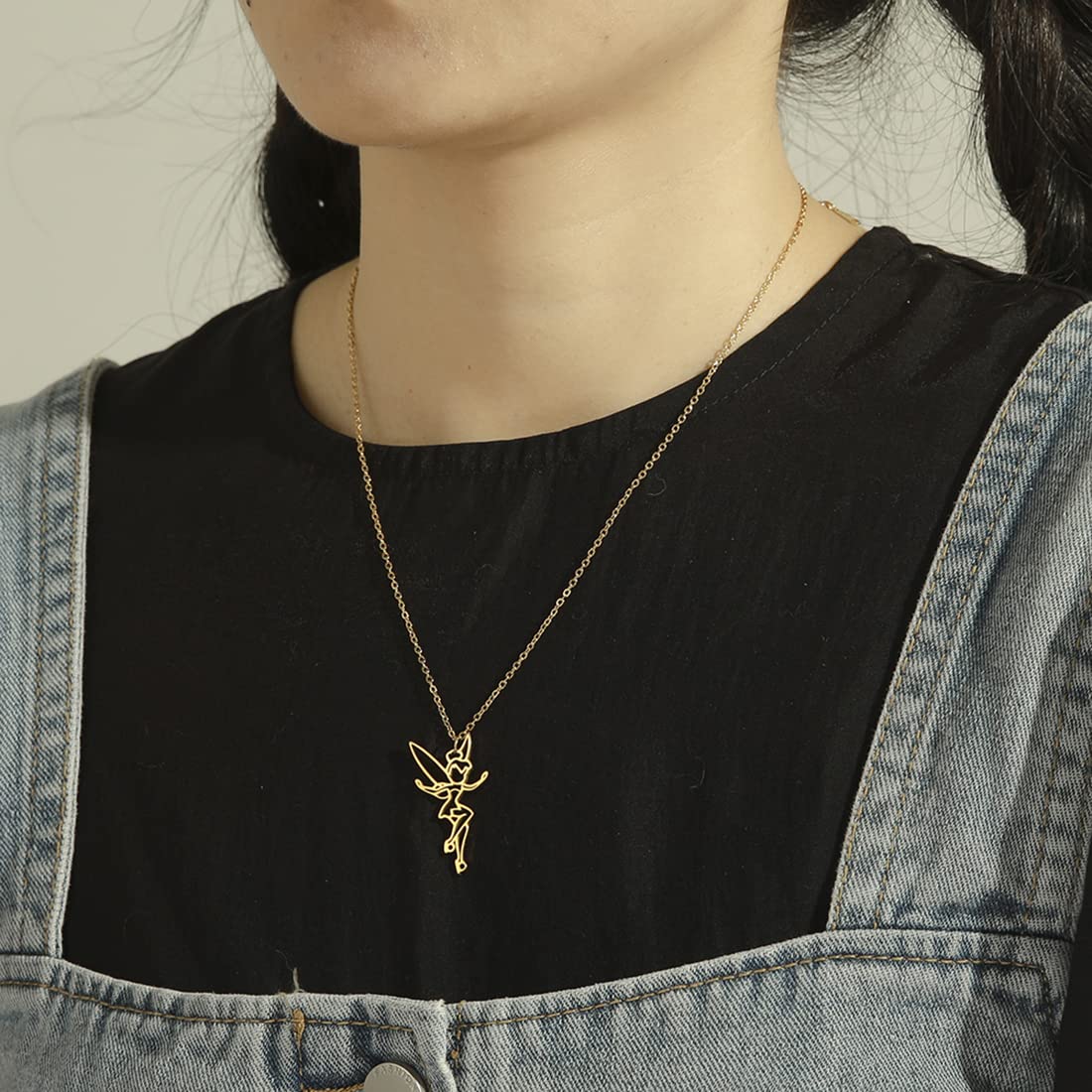EUEAVAN collana oro farfalla fata donna regalo
