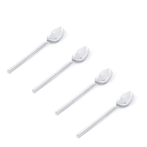 Alessi Dry 4180/9S4 cucchiaini da moka acciaio set 4 lucidi