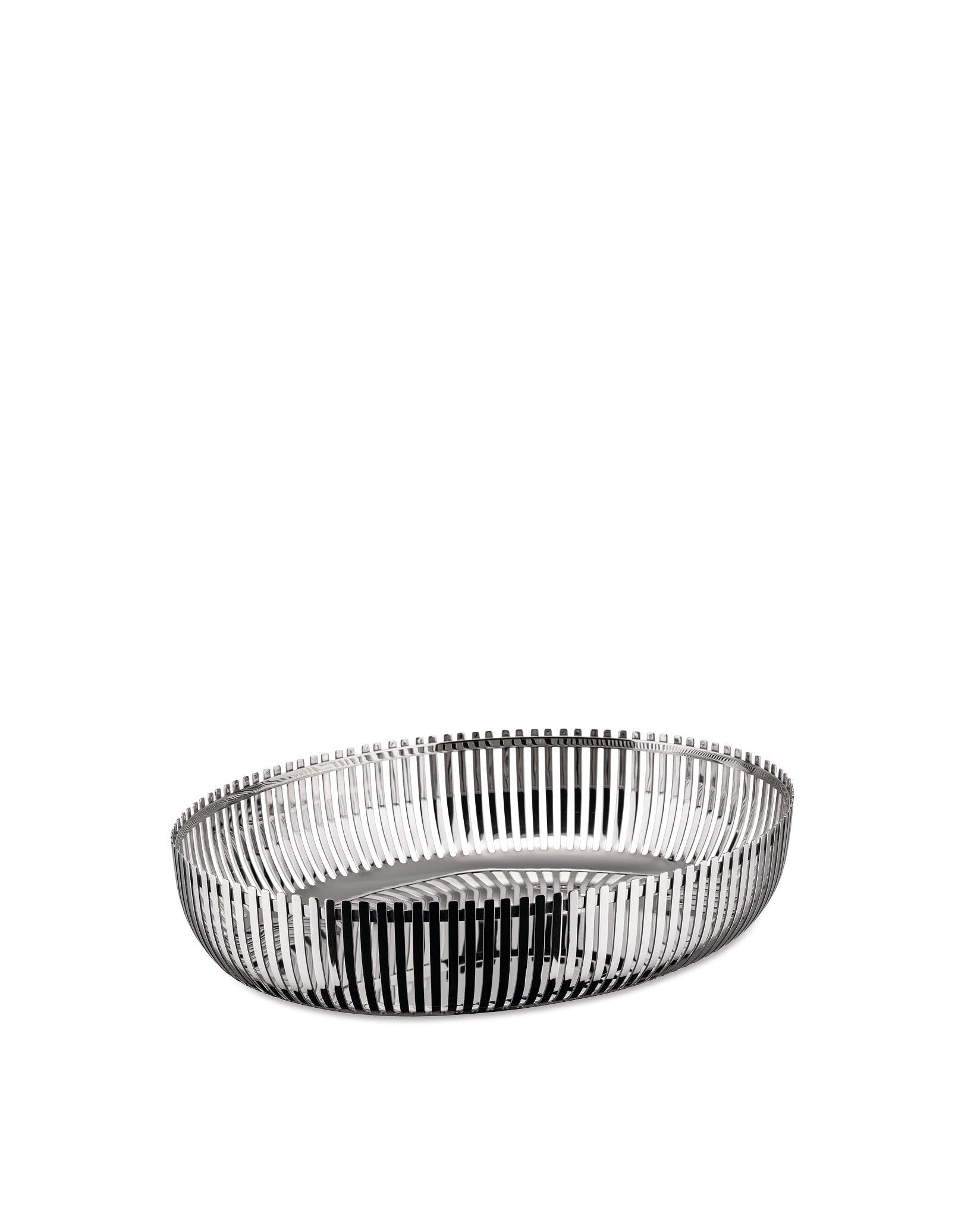 Alessi PCH06/26 Cestino Ovale Acciaio Lucido 26 cm