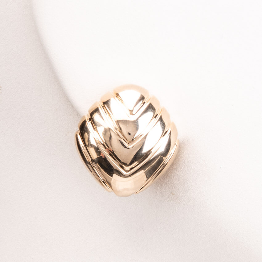 Chic Ad Hoc Orecchini Clip Bottone Geometrico Oro