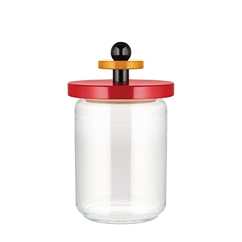 Alessi ES16/100 Mr Sottsass barattolo vetro 12x20,5 cm