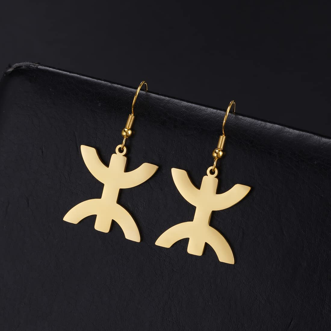 EUEAVAN Earrings orecchini etnici oro simbolo berbero