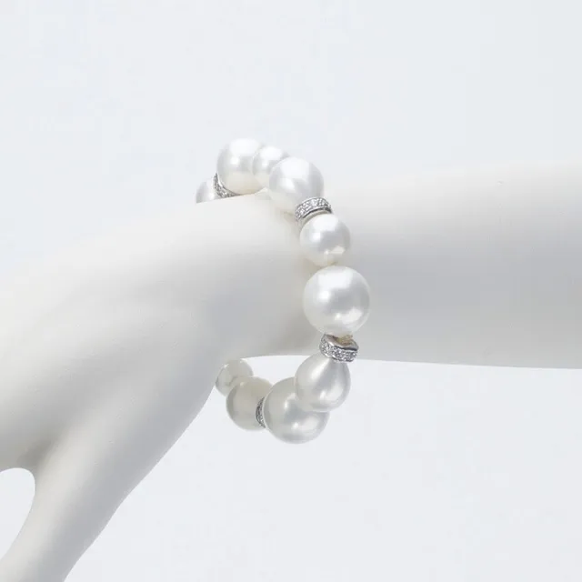Chic Ad Hoc Bracciali Bracciale perle e argento bracciale donna