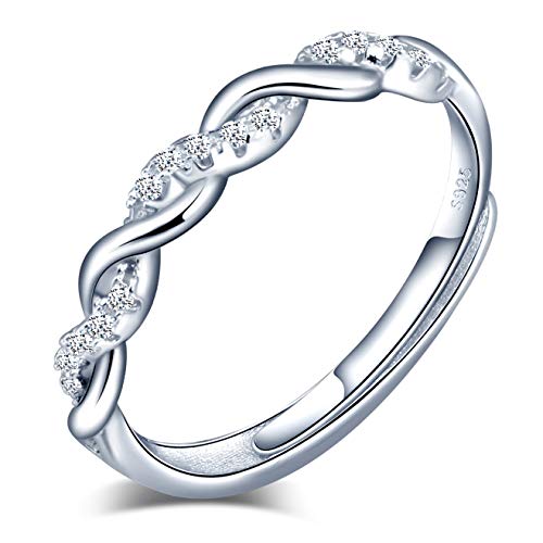 INFINIONLY Fashion Rings Anello Infinito Argento 925 Regolabile