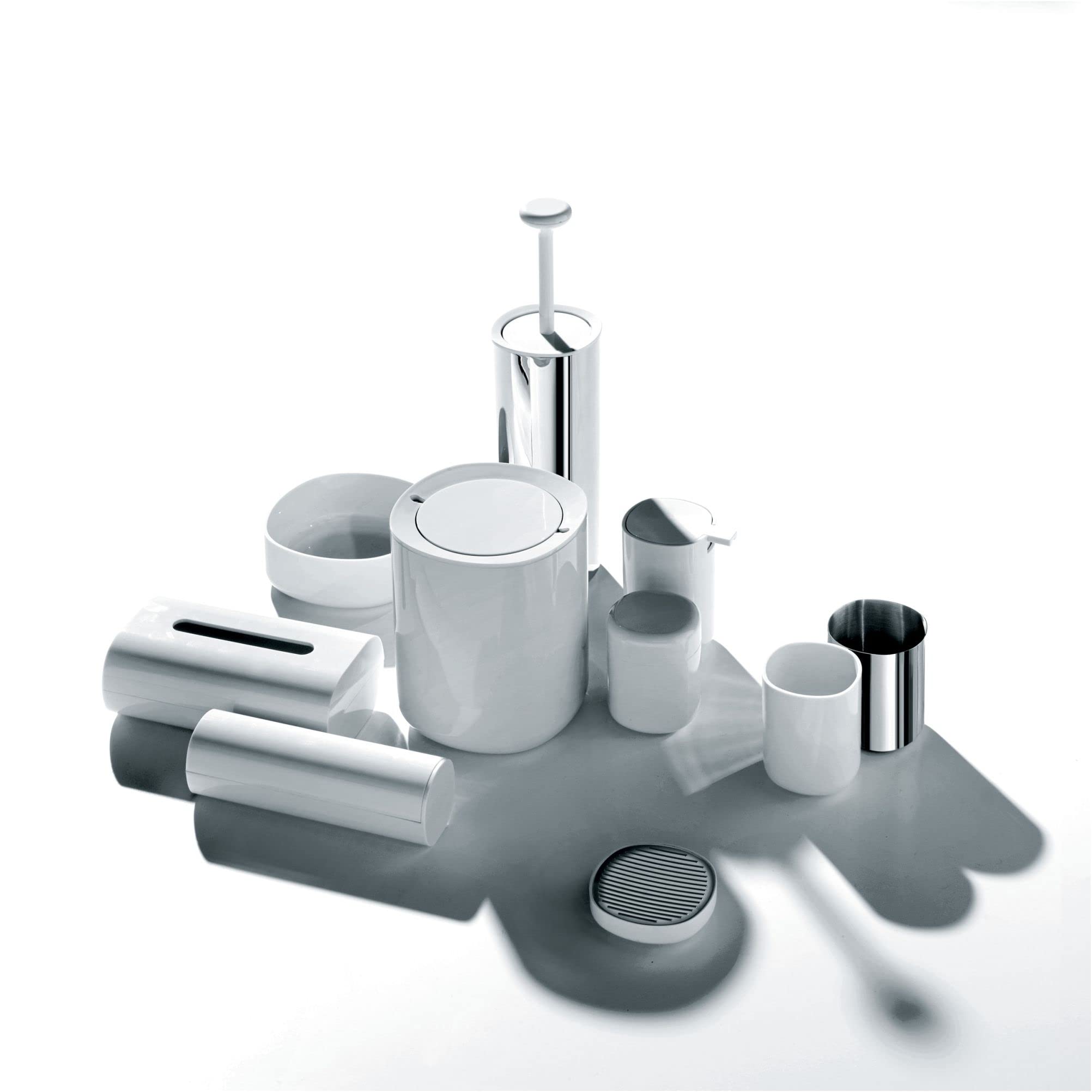 Alessi Birillo PL03 W portaspazzolino bianco PMMA