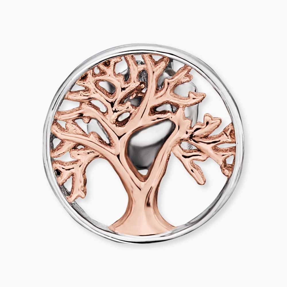 Engelsrufer Lebensbaum Orecchini Argento Bicolor Roségold
