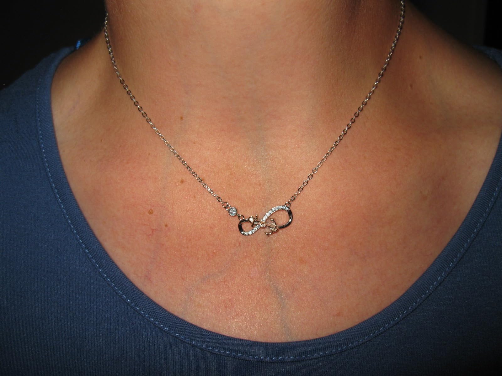 INFINIONLY Fashion Necklaces B-collane collana argento ancora