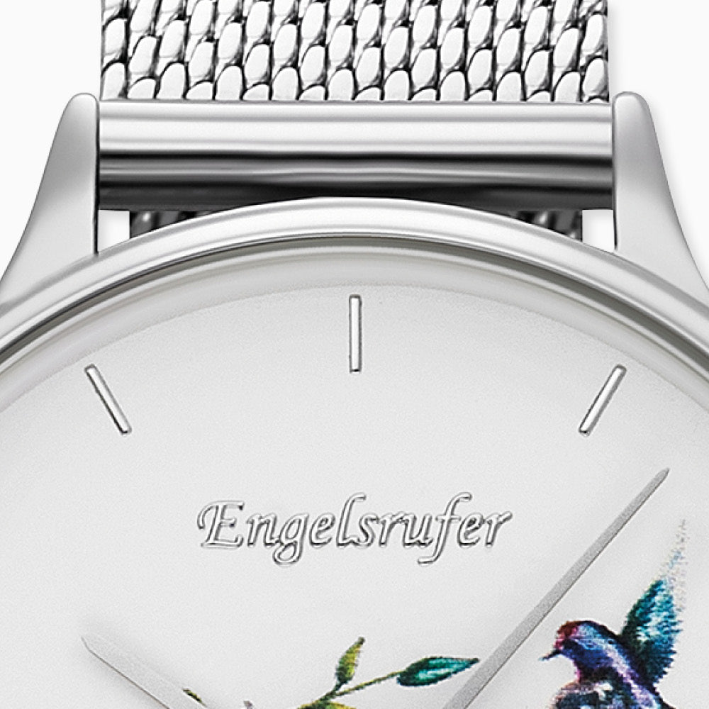 Engelsrufer Blume Mesh orologio acciaio madreperla fiori