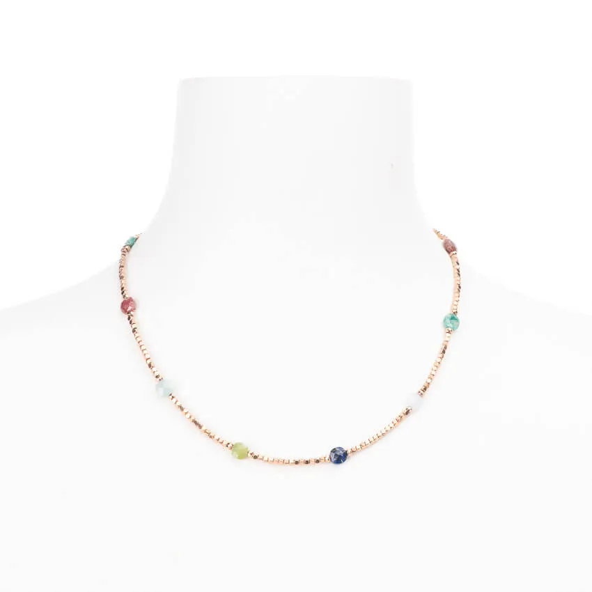 Chic Ad Hoc Collane girocollo pietre dure multicolor