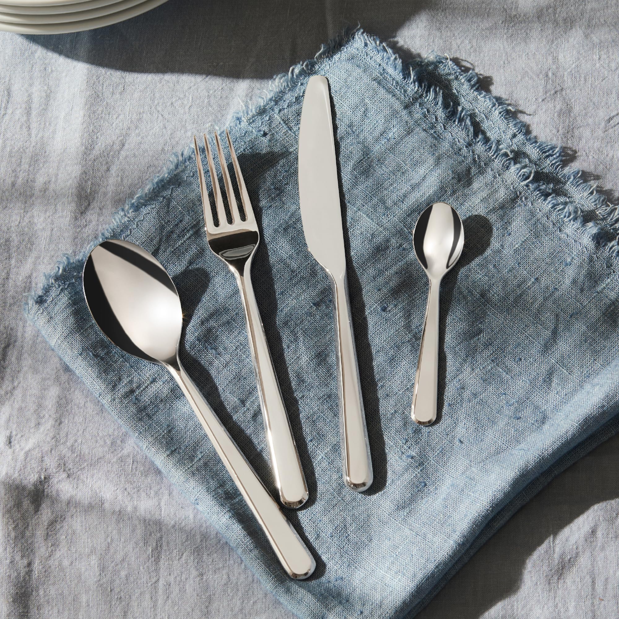 Alessi Amici BG02S24 Servizio Posate 24 Pezzi Acciaio Lucido