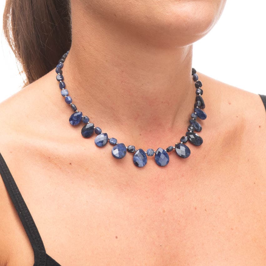 Chic Ad Hoc Collane Girocollo Gocce di Sodalite