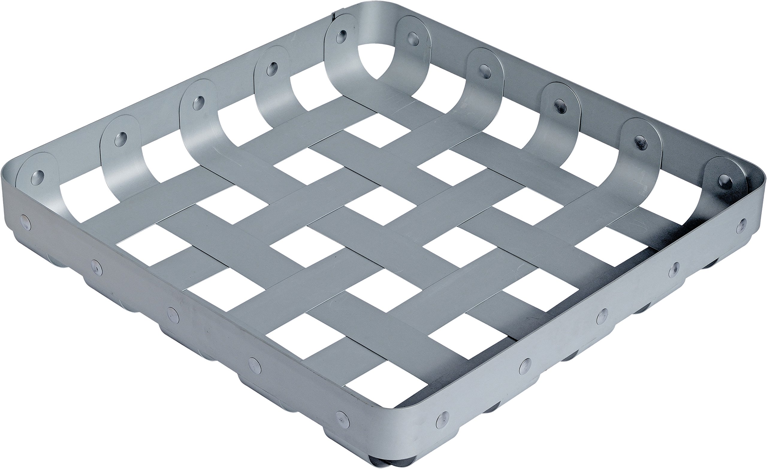 Alessi Criss Cross Contenitore Alluminio 51x51 cm Anodizzato