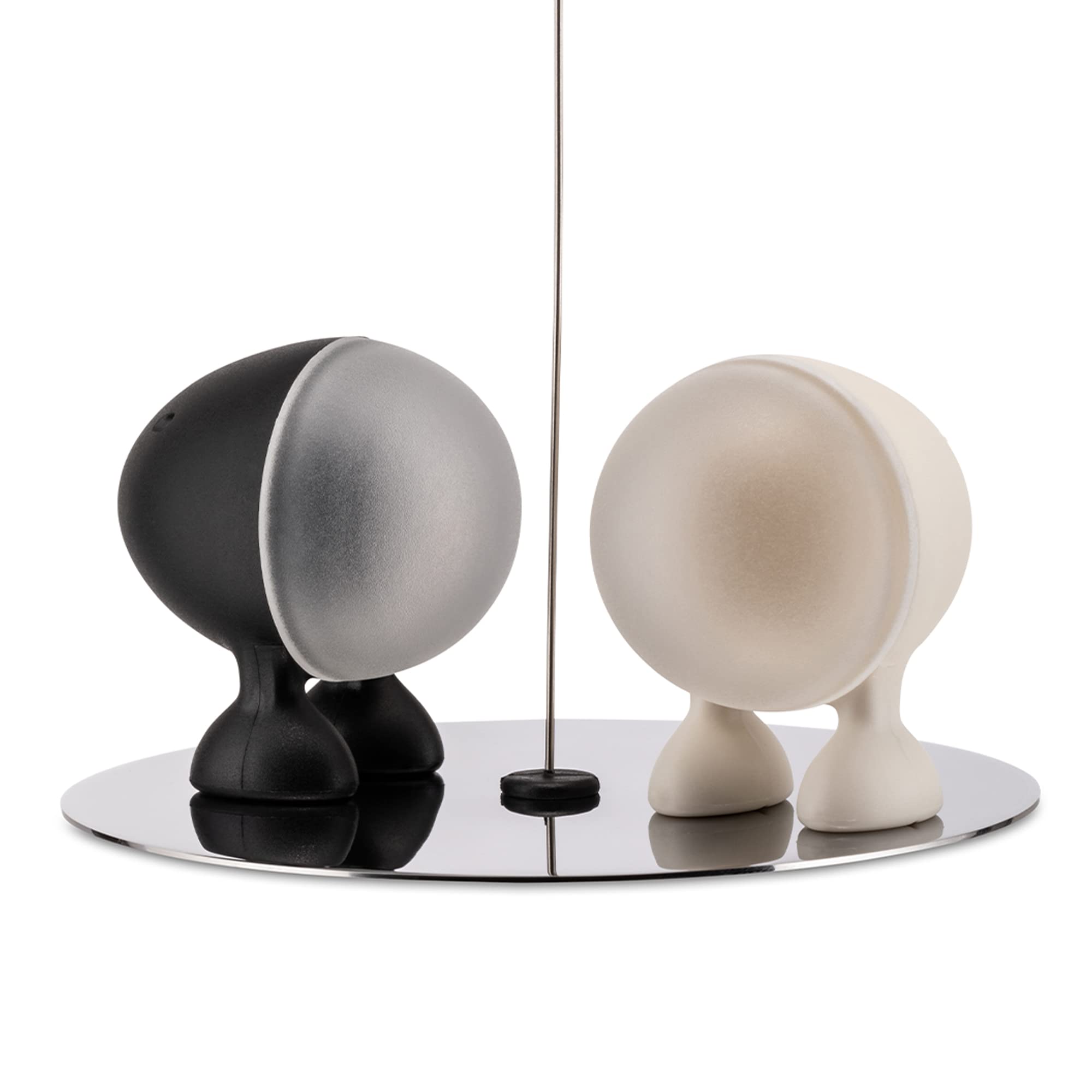 Alessi Lilliput ASG02 saliera sale pepe nero/bianco resina