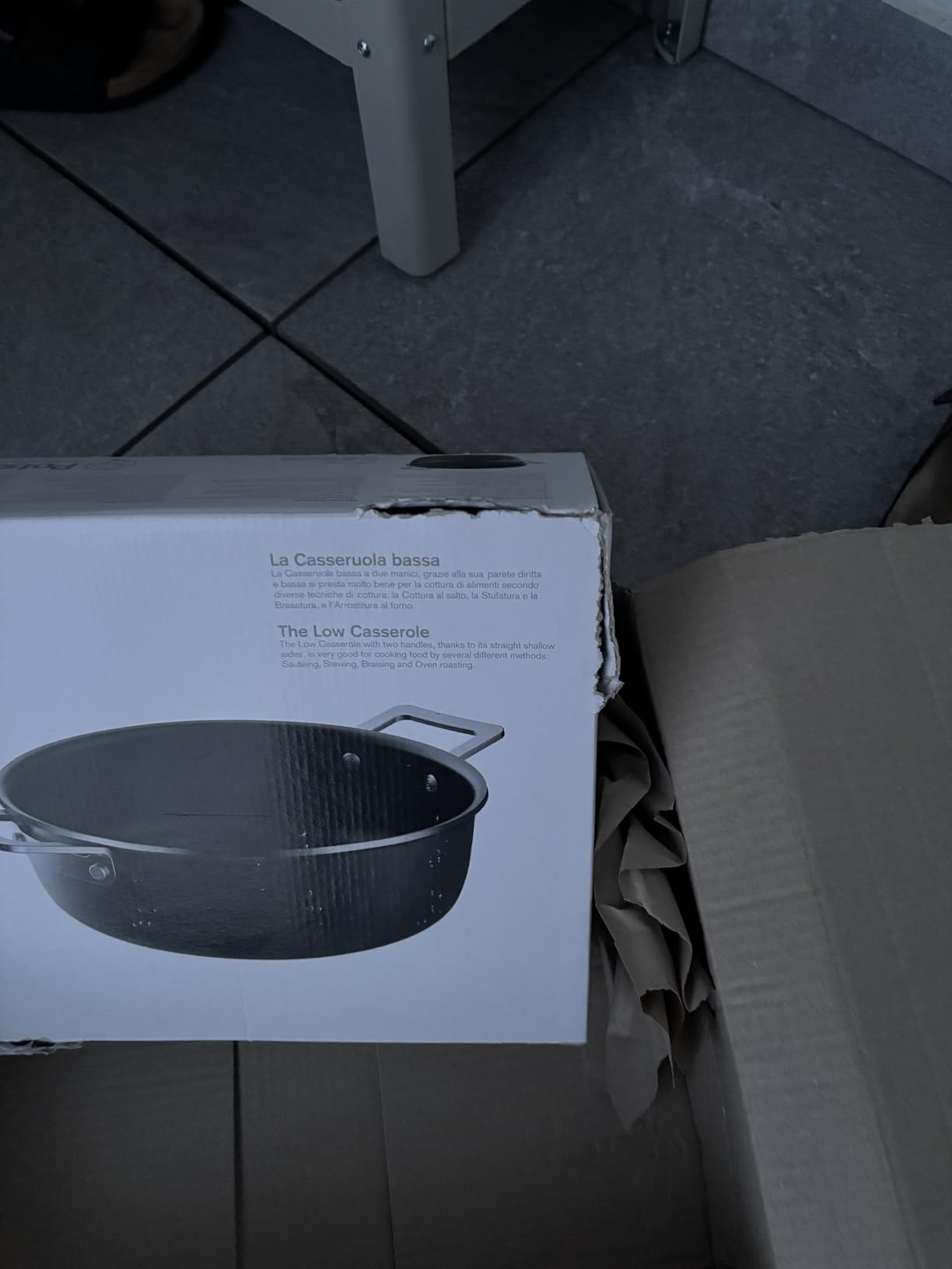 Alessi Pots&Pans casseruola nera alluminio induzione