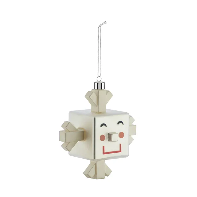 Alessi Snowray GJ02 9 Pallina Natale Vetro Fiocco Neve
