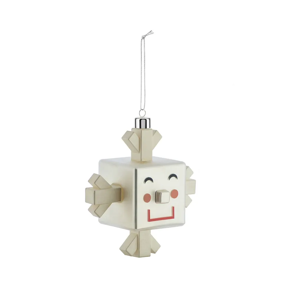 Alessi Snowray GJ02 9 Pallina Natale Vetro Fiocco Neve
