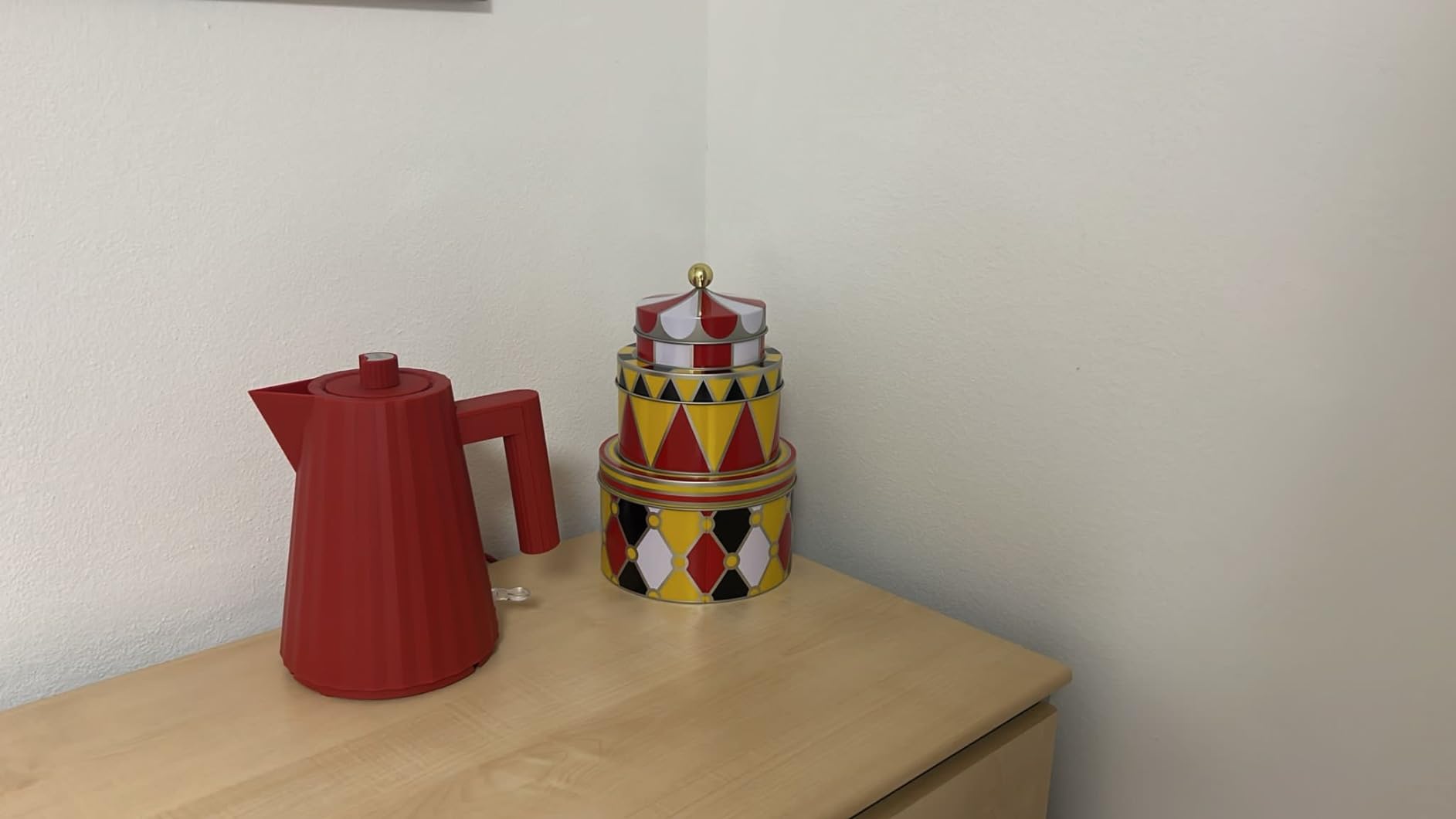 Alessi Circus MW31S3 set 3 scatole banda stagnata impilabili