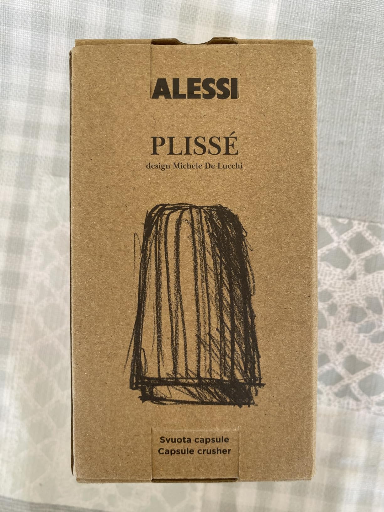 Alessi Plissé MDL20 B Svuotacapsule Nero 8,3 cm Resina