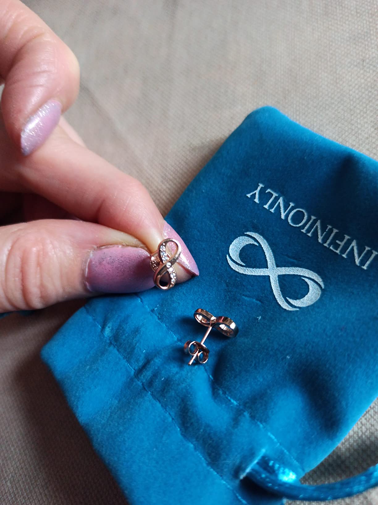 Infinionly Infinity orecchini argento 925 zirconi silver