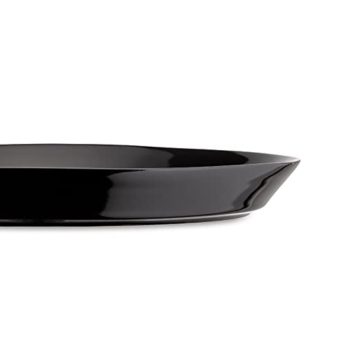Alessi Tonale DC03/1 B piatto piano gres nero set 4