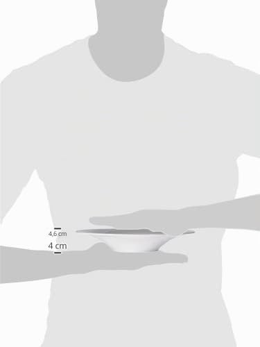 Alessi KU TI05/2 set 4 piatti fondi porcellana bianchi