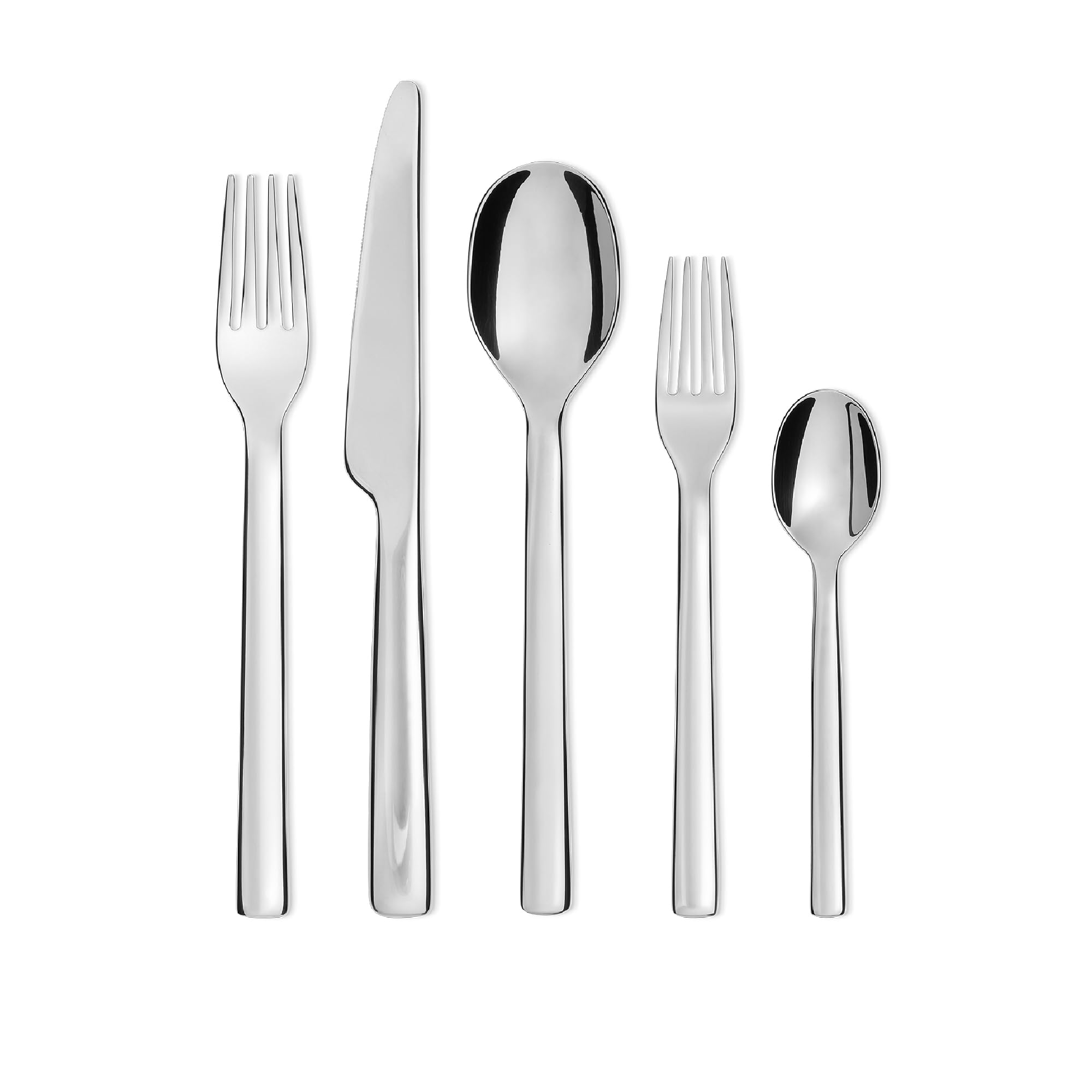 Alessi set posate 5 pezzi acciaio inox tavola