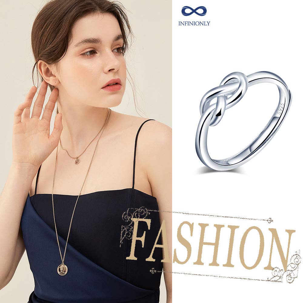 Infinionly Fashion Rings anello infinito argento 925 regolabile