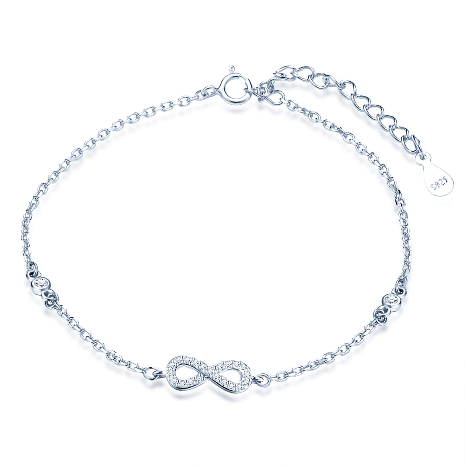Infinionly Fashion Bracciale Infinito Argento Oro Rosa
