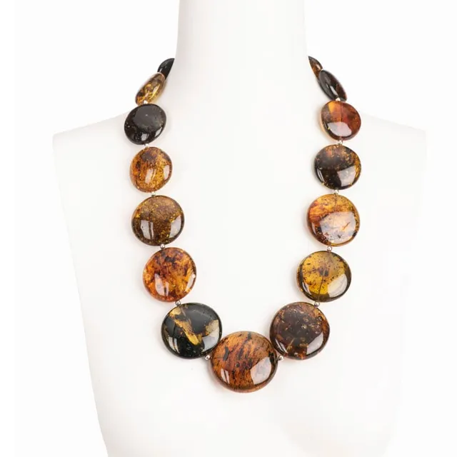 Chic Ad Hoc Collane girocollo ambra cognac collana
