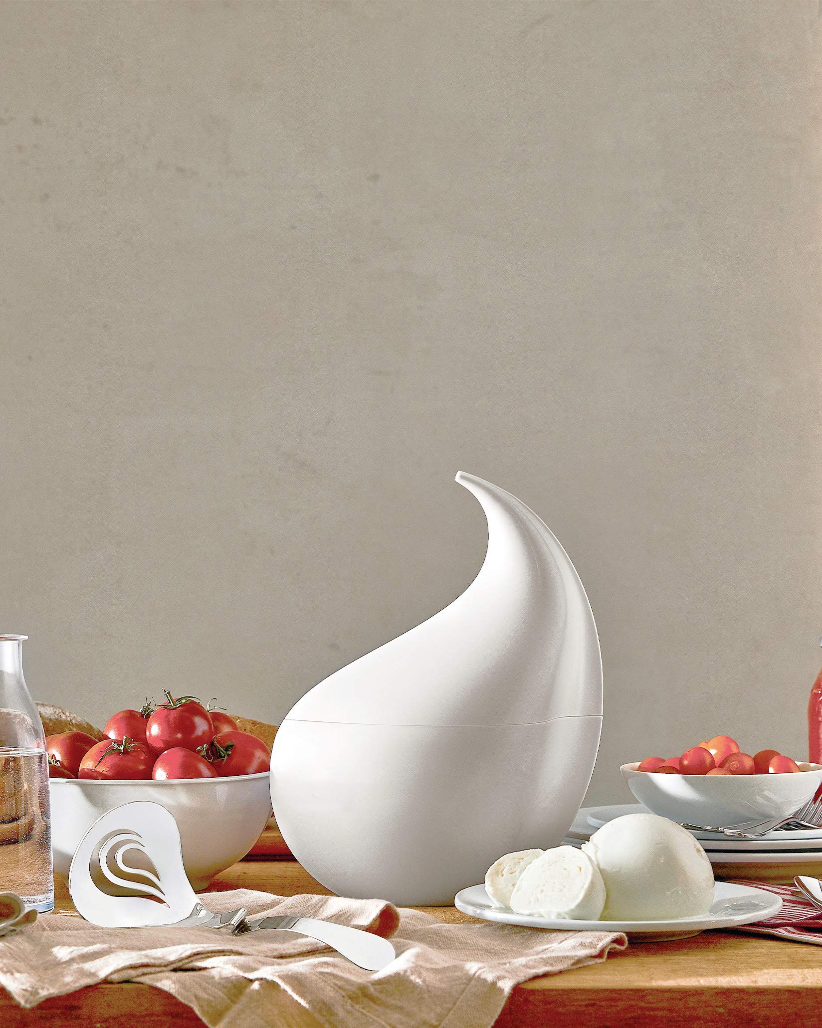 Alessi Nunziatella ESI24 mestolo forato mozzarella acciaio