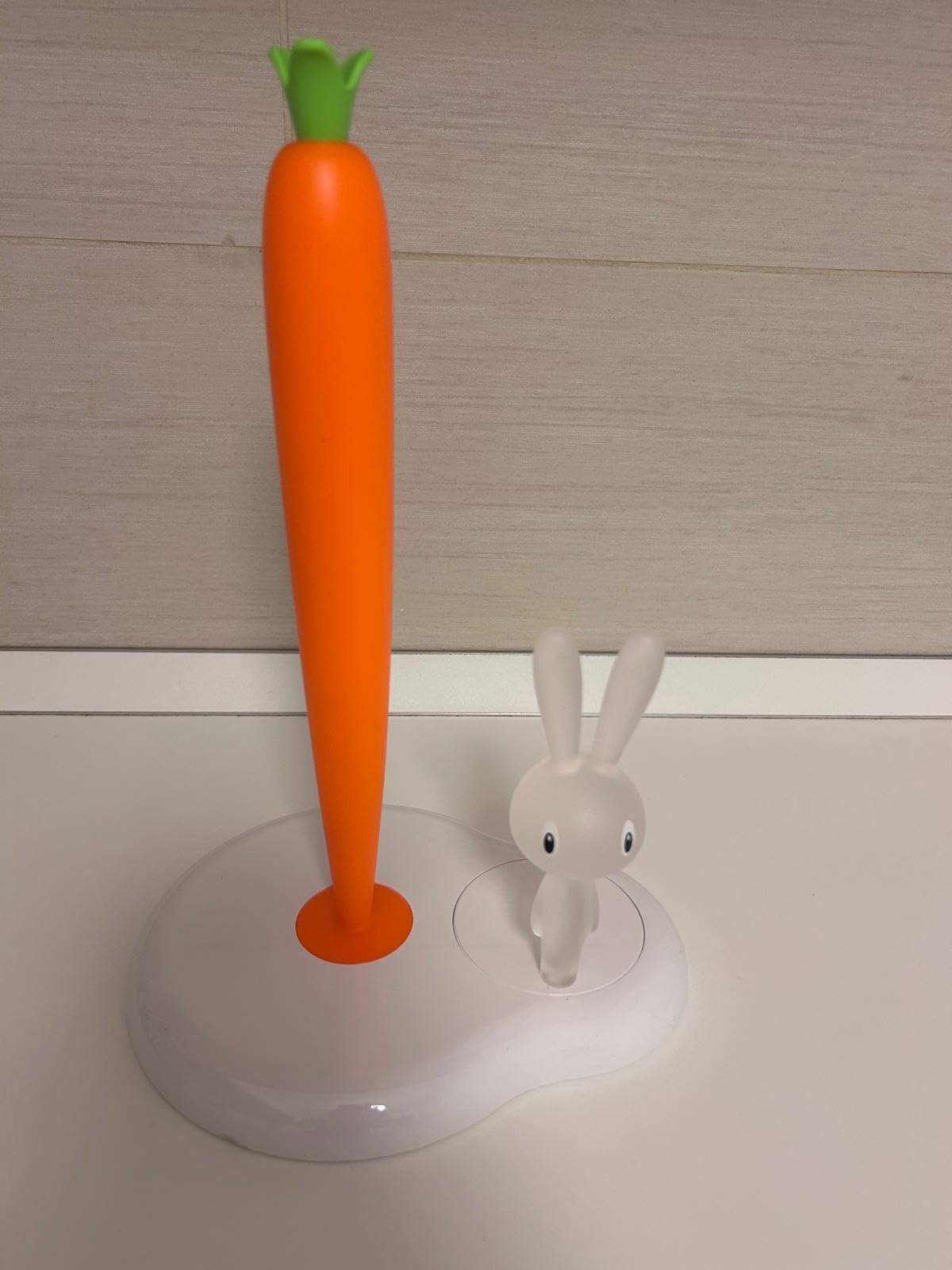 Alessi Bunny&Carrot ASG42 W portarotolo bianco resina