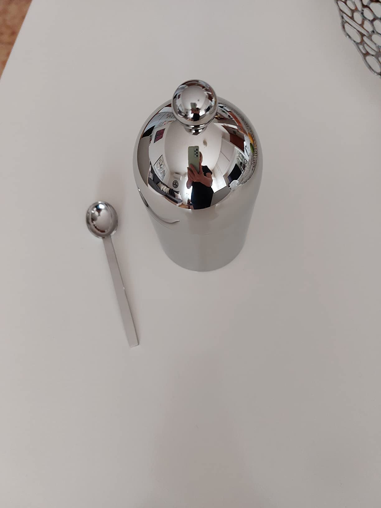 Alessi 90024 Zuccheriera Acciaio con Cucchiaino Aldo Rossi