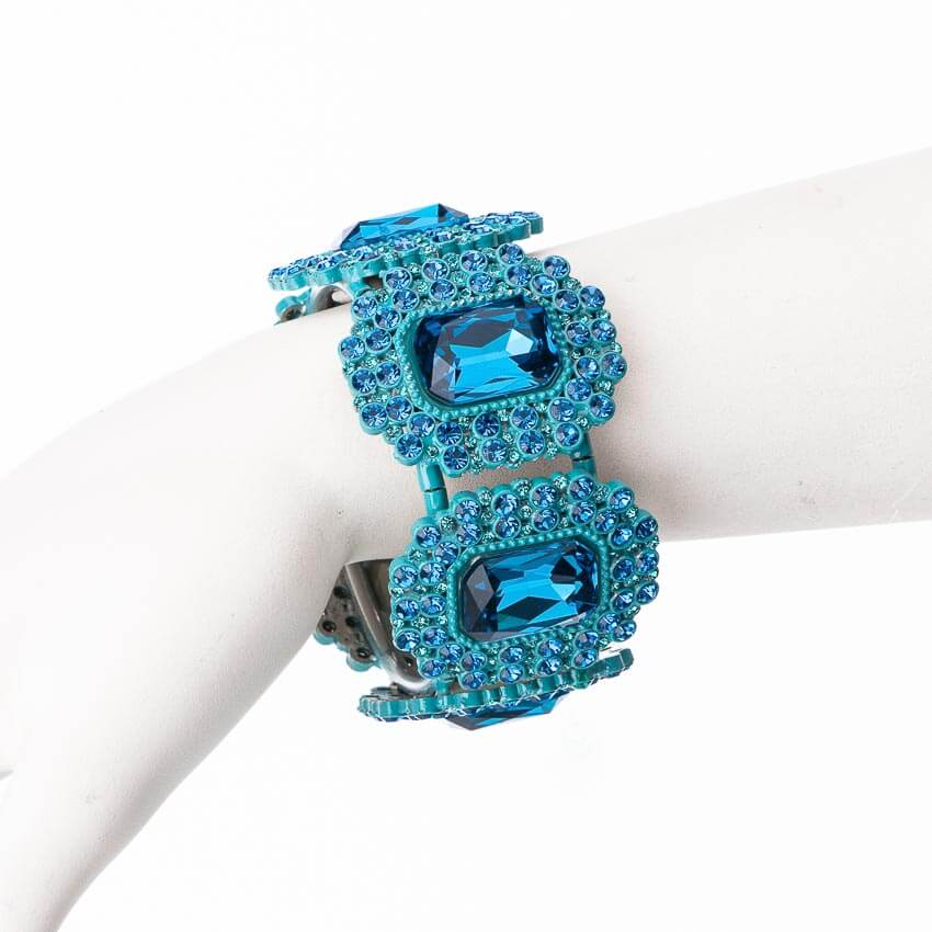 Chic Ad Hoc semirigido bracciale elastico turchese