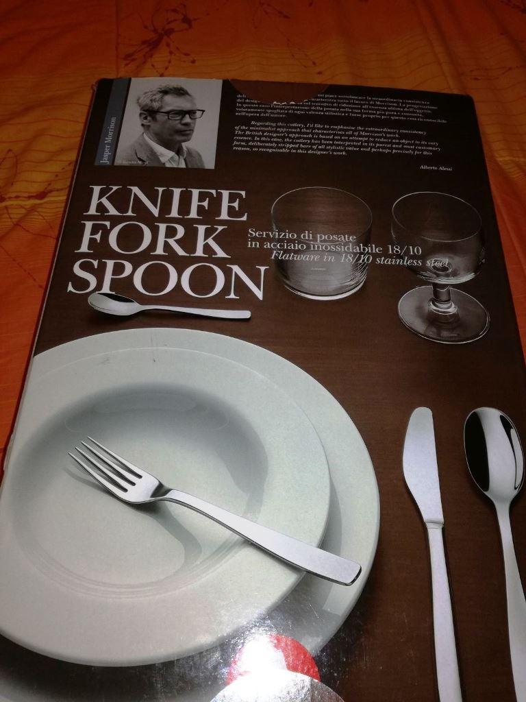 Alessi KnifeForkSpoon AJM22S24M Servizio Posate 24 Pezzi Acciaio 18/10
