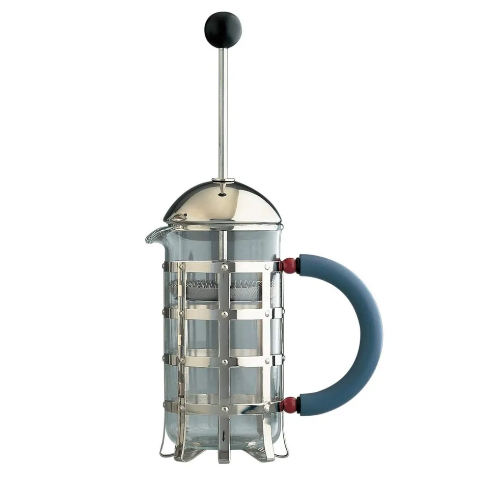 Alessi MGPF caffettiera pressofiltro azzurra 3 tazze