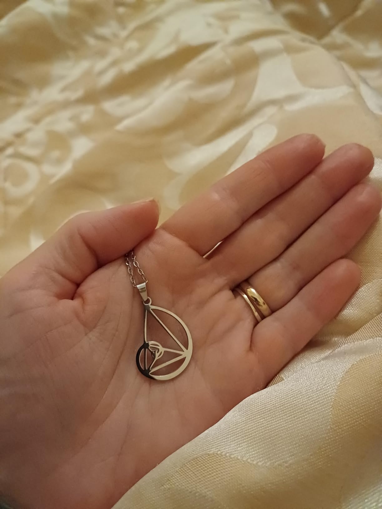 Eueavan Necklaces collana Fibonacci argento spirale aurea